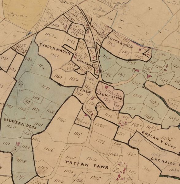 Delwedd:Map Degwm 1839 yn dangos Cae Morfudd.jpg
